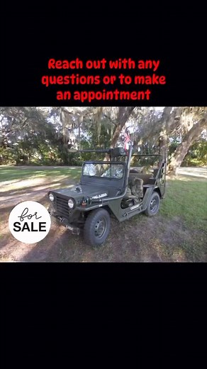 For sale: Best in class, 1965 M151A1 Vietnam-era Jeep utility vehicle with 2019 16-foot Continental Cargo enclosed tandem trailer. Selling this combination for $30,000 or best offer. Reserve is $27,500. Clear title to both and both have proper registration in Florida.This is one of the best remaining models of the 1/4-ton 4x4 utility vehicle put together to original specs with tender loving care by someone who counted on it in Vietnam.All original equipment and includes the factory High Water Fo