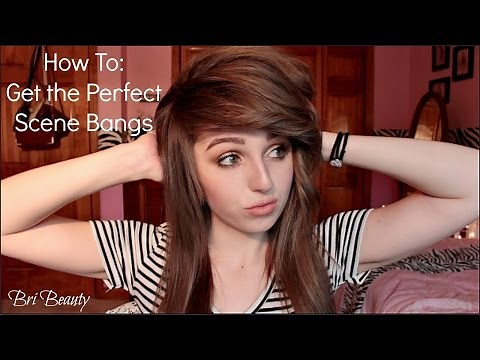how to get the perfect scene bangs