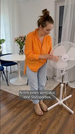 Du musst keine teure Klimaanlage installieren. So ein Ventilator kühlt die ganze Wohnung