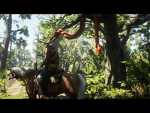 RDR2 - Crazy Detail A Huge Python On a Tree