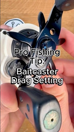 How to set drag on a baitcaster #fishing #baitcaster #fishingtips #fishingreel