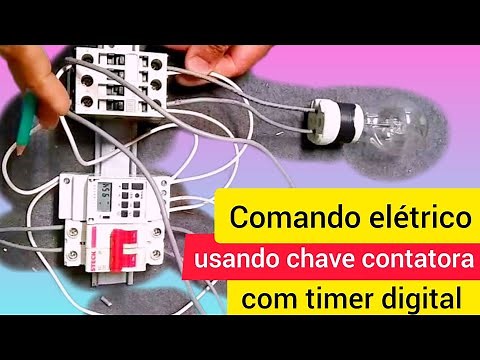 How to connect a digital timer to a contactor switch