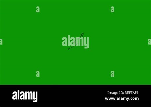 green arrow icon isolated on green background. direction arrowhead symbol. navigation pointer sign. minimalism concept. 3 d illustration 3 d render Stock Video Footage - Alamy