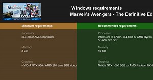 Marvel's Avengers - The Definitive Edition System Requirements — Can I Run Marvel's Avengers - The Definitive Edition on My PC?