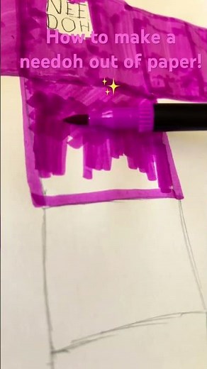 How to make a DIY needoh at home!😁✨✨😁#paperDIY #paper #papersquishy #funDIY #at-home