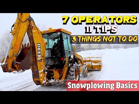 7 plow operators-11 snowplowing tips & 3 things NOT to do- This is snowplowing basics