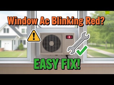 Why Is Your Window AC Blinking Red? Easy Fix!