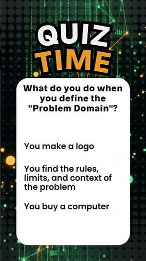 What do you do when you define the "Problem Domain"?