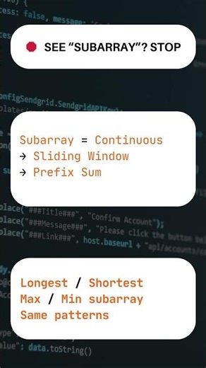 If You See “Subarray”, Think This Pattern 🛑