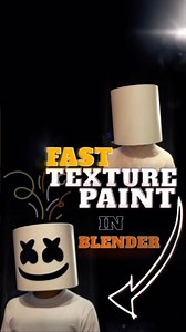 🎨 Fast Texture Paint in Blender (Less Than 1 Min) ⏱️ #blender #1minute #tutorial #painting