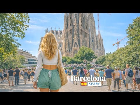 Barcelona, Spain 🇪🇸 | Summer 4K HDR Walking Tour