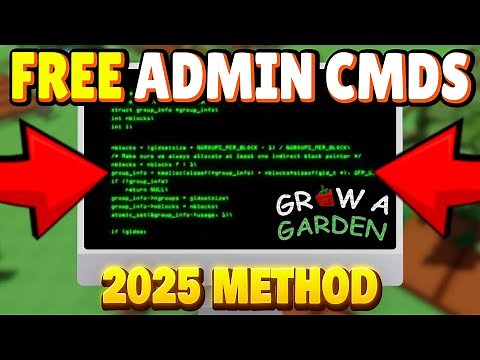 How to get ADMIN COMMANDS in GROW A GARDEN (NEW EASY METHOD ✅)
