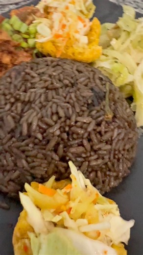 11K views · 225 reactions | Djon-Djon pronounced Jon Jon aka black rice sautéed cabbages stewed conch or limbi with shrimp fried green plantains or bannann Peze and pikliz #cookingwithchefanthonysmackinllc #cooking #instagood #seafood #facebookreels #facebook #haitian #haitianfacebook #bahamas #islandfood | Cooking with Chef Anthony Smackin LLC | Facebook
