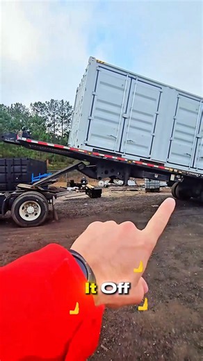 2.2K views · 18 reactions | How to unload a container off a Landoll 343 container trailer #trucking | Gabriel Picciolo | Facebook