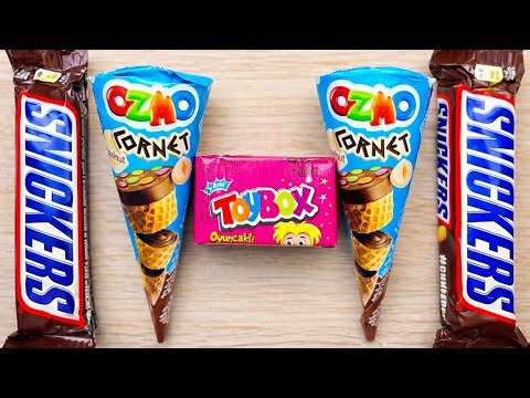 Chewing Gum Surprise Box Opening | Cone Waffle Chocolate Unwrap🍦✨🍫