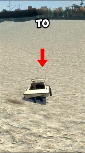 What happens when you remove the water and then use a boat in GTA games #shorts #gta #grandtheftauto
