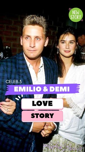 They Loved Too Fast: Demi Moore & Emilio Estevez💔 #celebrity #romance