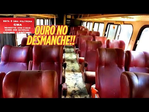 Two extremely rare buses in the junkyard, Tribus 2 and CMA, including the original seats!!