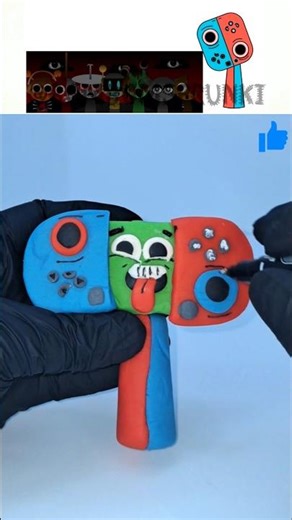 Sprunki 🎵 I Made Nintendo Switch 🎮 Phase 3 👹 With Clay 🔵🔴 #sprunki 🎶