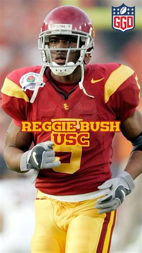 Gridiron Glory Days on Instagram: "Reggie Bush at USC was electric. From 2003 to 2005, he was a game-changer every time he touched the ball—rushing, receiving, and returning kicks with jaw-dropping speed and agility. He won the Heisman in 2005 and helped lead the Trojans to two national titles, leaving a legacy as one of college football’s most explosive playmakers. #fighton #uscfootball"