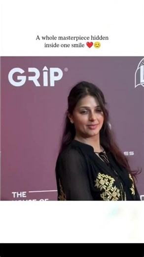 Bhumika Chawla wearing a black tunic featuring intricate gold thread embroidery.
