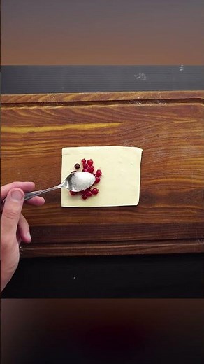 Puff Pastry red currant tart recipe #recipes #food #baking