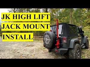 Jeep Wrangler JK Rear High Lift Jack Mount Installation - Rugged Ridge