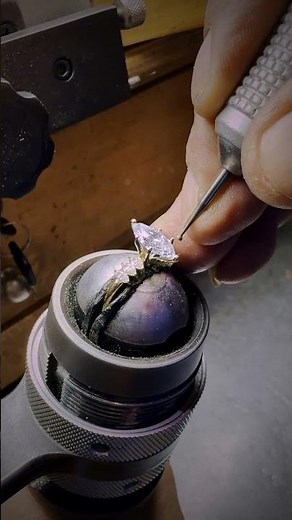 Creating a Marquise Lab-Grown Diamond Engagement Ring in 14K Gold / Jewelry Craft by Gem Stone King