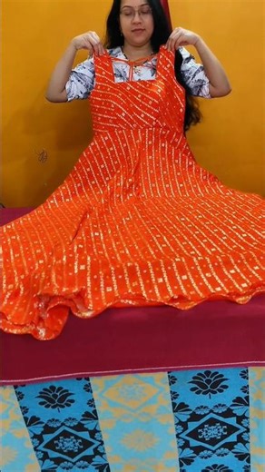 sleeveless gown design #gowndesigns #gown #orangegown