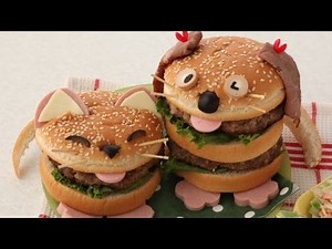 How to Make Animal Burgers アニマルバーガーの作り方【簡単かわいいキャラ弁レシピ】