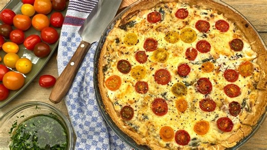 Spinat-Tomaten-Quiche