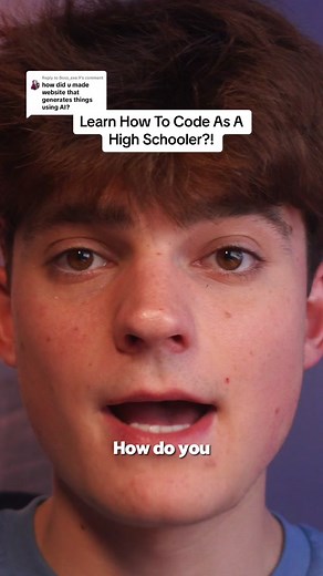 Replying to @Boss_exe.9 Here’s how you should learn how to code and create AI websites in high school #learntocode #aiwebsite #highschool #apcompsci #cs #coding