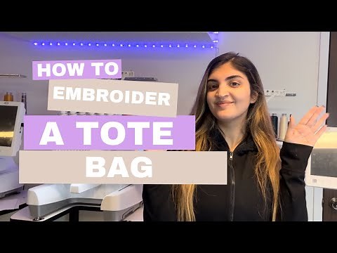 How to Embroider a Tote Bag| Simple and Easy Machine Embroidery Tutorial