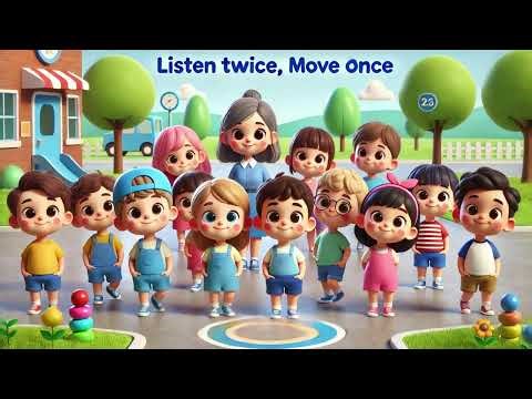 👂👂➡️ Listen Twice, Move Once! 🎶🎯 is a fun focus-building movement game that teaches kids patience,