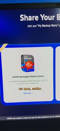 AOMEI Backupper Home GRATIS por 1 AÑO | Solo hasta el 23 de octubre