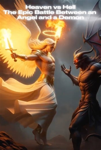 Heaven vs Hell ⚔️ The Epic Battle Between an Angel and a Demon