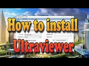 شرح برنامج الترافيور ultraviewer لمتابعه وتشغيل الأجهزة والعمل عليها عن بعد