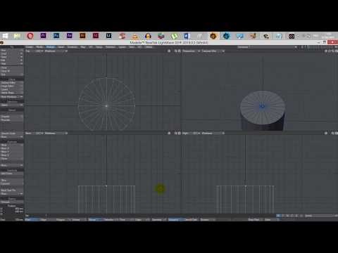 How To Add Polygons to a Flat Surface | Make Pole Tool | LightWave 3D | Modeler 2019.0.3 | NewTek