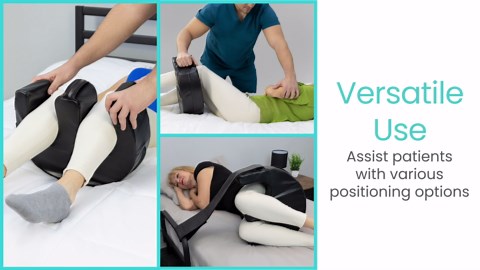 Vive Patient Turning Device - Bedridden Patient Turnover Pillow for Adults & Elderly - Anti Pressure & Bedsore Positioning Pillow - U Shaped Easy Roller Bedroll Assist - Adult Diaper Changing Aid