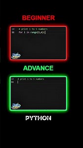 "Python" beginner vs advance coding | learn advance level in python 🚀
