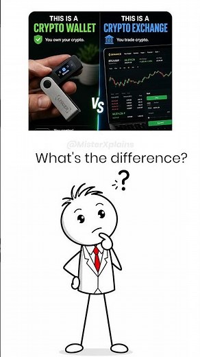 Crypto Wallet vs Crypto Exchange: What's the Difference ? | misterXplains |