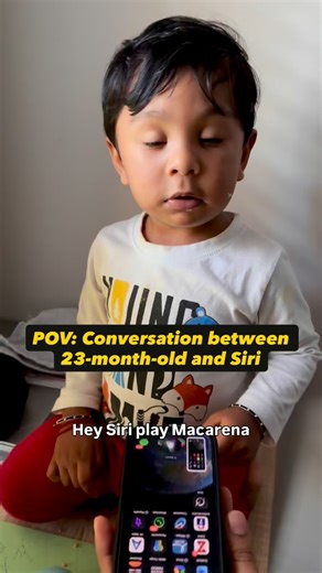 It was so funny and cute to see him talking to Siri. 🥰🫠 He actually came up to us first and asked us to play the song, but we didn’t pay much attention, so he took the task on himself and started asking Siri directly. 😅 And in case you’re wondering how he knows this song, it’s because he has a gorilla toy, which was my toy when I was a kid, that sings and dances to the Macarena. 🦧🙈 🧿💙 Follow @megha_n_mivaan for unfiltered motherhood moments ☺️ . . . . . . #babiesofinstagram #siri #dramati