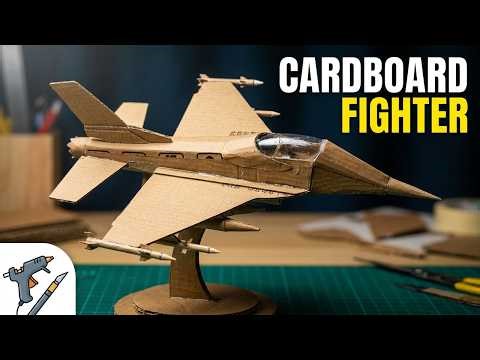 Making a Detailed Fighter Jet Model with Just Cardboard