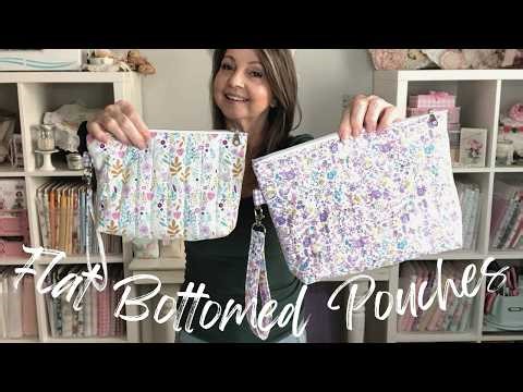 Cute, Quick, Easy, and Fun! | Quilted Flat-Bottomed Zipper Pouches | Perfect Project for Beginners!