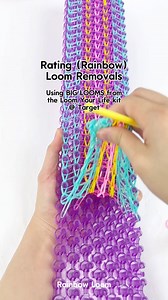 1.9M views · 11K reactions | Shh… listen to these loom removals  Which one is your fave? All creations were made using the Loom Your Life kit from Target  This kit comes with 2 of our largest looms, the Mega Mighty Loom, which helps you make all of the fun projects in this video! #rainbowloom #rlbracelet #crafts #asmrsounds #target #targetstyle #targetfinds | Rainbow Loom | Facebook