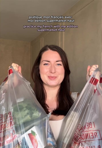 je suis de retour avec un autre « supermarket haul » 🛍️ ça m’a coûter £59..vous pensez que c’est cher ou non ? #tiktokfrance🇨🇵 #apprendrelefrançais #learningfrench #speakingfrench #supermarkethaul