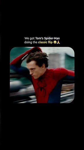 The iconic Spidey flip 🥹