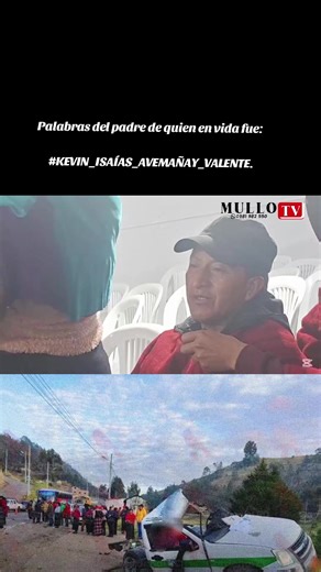 Palabras del padre de quien en vida fue: #KEVIN_ISAÍAS_AVEMAÑAY_VALENTE . ✅️Aún en la flor de la vida, su partida deja un profundo vacío en el corazón de sus padres, hermanos, familiares, amigos y de todos quienes lo conocieron. ➡️Nos unimos en oración, pidiendo a Dios consuelo, fortaleza y paz para su familia en este momento de dolor. “Yo soy la resurrección y la vida; el que cree en mí, aunque esté muerto, vivirá.”Juan 11:25 Riobamba, 21 de diciembre de 2025. #SOMOSMULLOTVComunicaciónAlternati