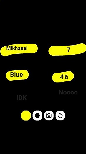 my name my age my fav color am I tall? do I have a lover