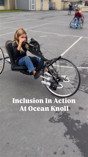 Encinitas Union School District on Instagram: "Ocean Knoll parent and athlete Ryen Reed generously volunteered to share her story as someone born with cerebral palsy, and answered questions about wheelchair use. Ryen is an accomplished handcyclist currently training as a hopeful for the 2028 Paralympic Games, and her passion and dedication inspired students throughout her visit. Students had the chance to try out handcycling bikes and basketball wheelchairs during her visits, providing a meaning